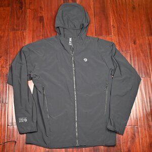 Mountain Hardwear Waterproof Rain Jacket Shell Black Men XL